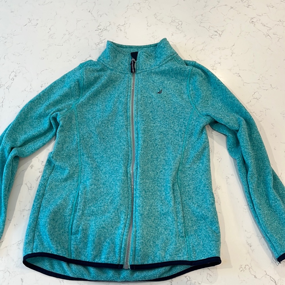 Girls Nautica full-zip sweater/jacket